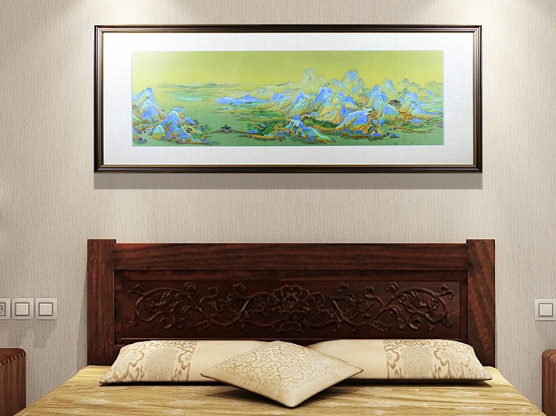 卧室装饰画——千里江山图