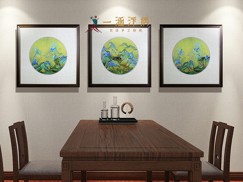 家居装饰画：千里江山图