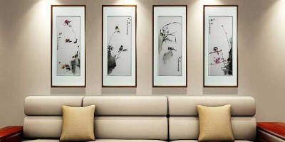 书房装饰画不如挂一副手工刺绣画