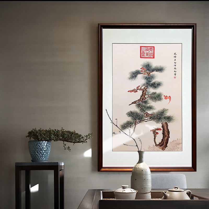 适合家里挂的装饰画有哪些？这3款添福添寿添禄吉祥花鸟画，让家提升美感