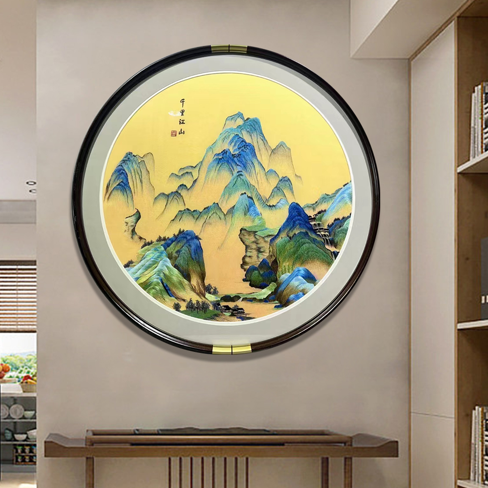 玄关挂什么画风水好？3大旺家的新中式玄关画，一进门就被惊艳了