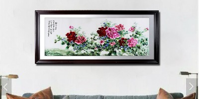 客厅挂画：不如选《国色天香》牡丹图
