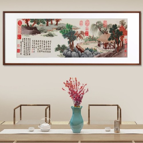 提升新中式茶室氛围感，这5点是关键！最后一点易忽略-一涵汴绣