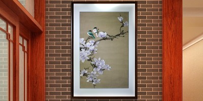 进门玄关画：高颜值刺绣画